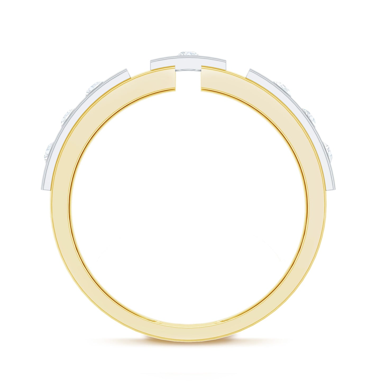 Natural Diamond Wedding Band for Men