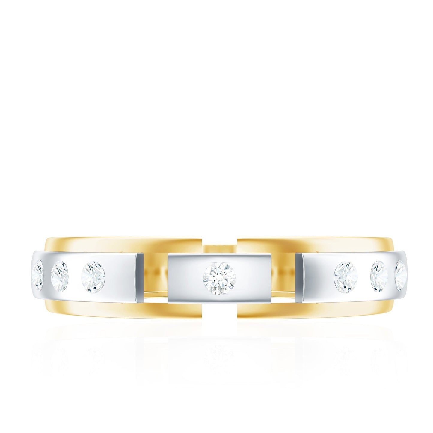 Natural Diamond Wedding Band for Men