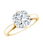 3 CT Cushion Moissanite Solitaire Engagement Ring