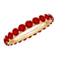 Shared Prong Set Round Created Ruby Full Eternity Band Ring