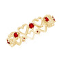 Certified Lab Created Ruby Heart Eternity Band Ring