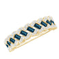 Real London Blue Topaz and Diamond Wedding Ring For Women