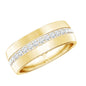 Certified Diamond Wide Wedding Band Ring