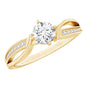 Certified Moissanite Infinity Engagement Ring for Women