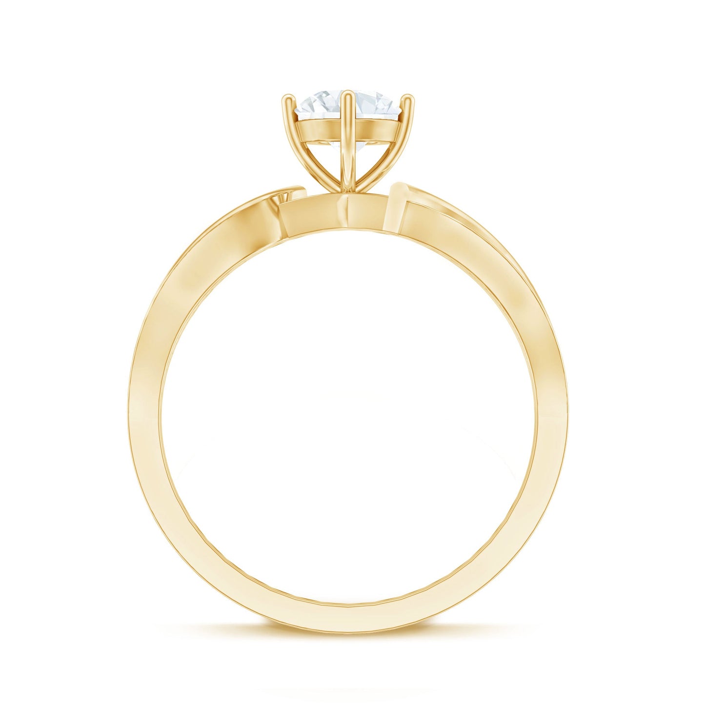Certified Moissanite Infinity Engagement Ring for Women