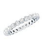 Prong Set Moissanite Eternity Wedding Band Ring for Women