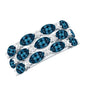 Natural London Blue Topaz and Diamond Statement Ring