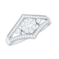 Round Diamond Vintage Ring in illusion Setting