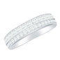 Certified Real Diamond Half Eternity Wedding Band