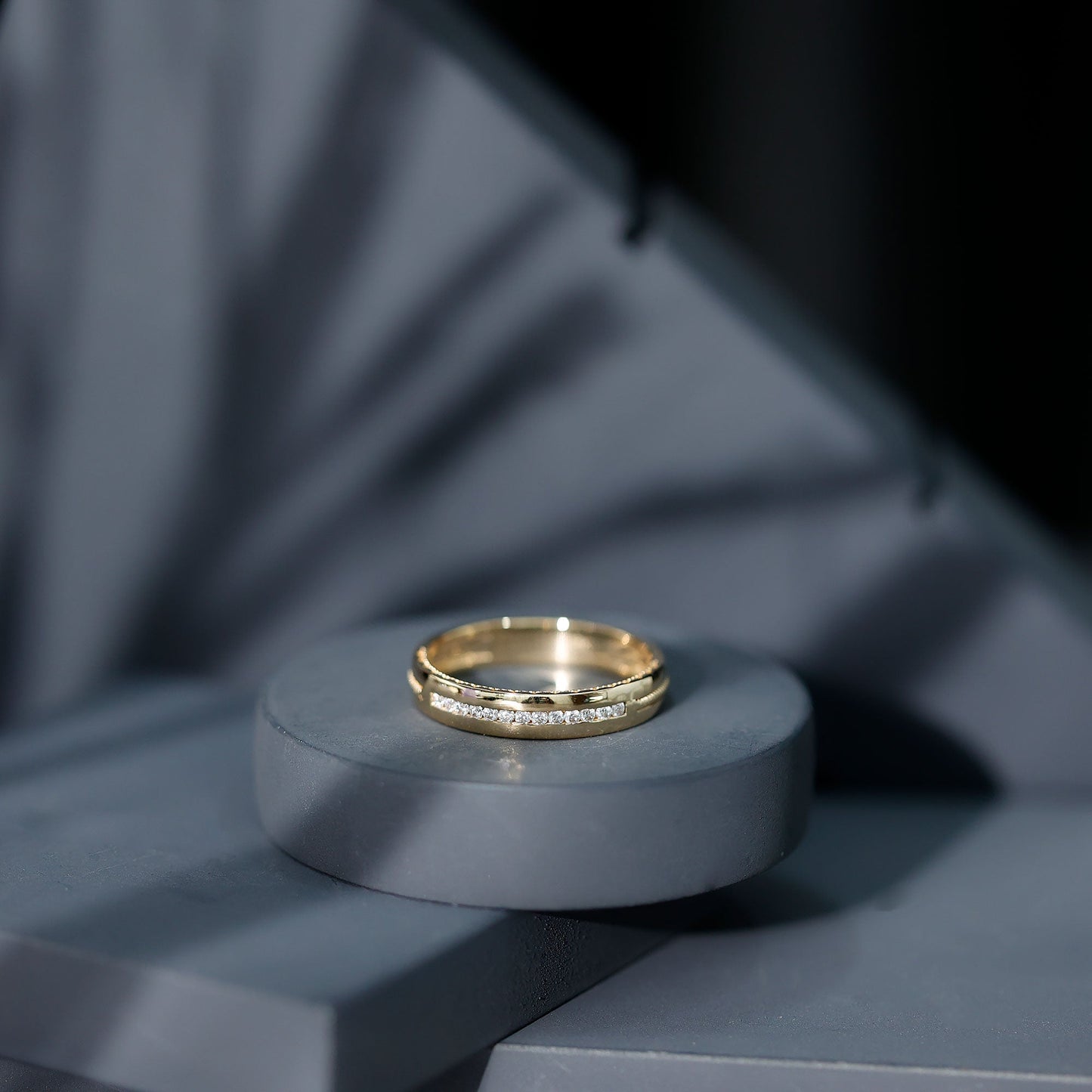 Brilliant Cut Moissanite Wedding Band