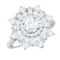 Certified Brilliant Cut Moissanite Cocktail Engagement Ring for Women