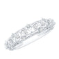 Womens Moissanite Filigree Eternity Band Ring