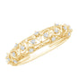 Womens Moissanite Filigree Eternity Band Ring