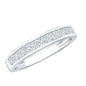 Channel Set Diamond Half Eternity Band Ring