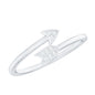 Natural Diamond Arrow Promise Ring for Her