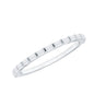 Baguette Cut Diamond Stackable Ring in Shared Prong Setting