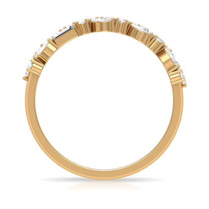 Real Diamond Half Eternity Band Ring