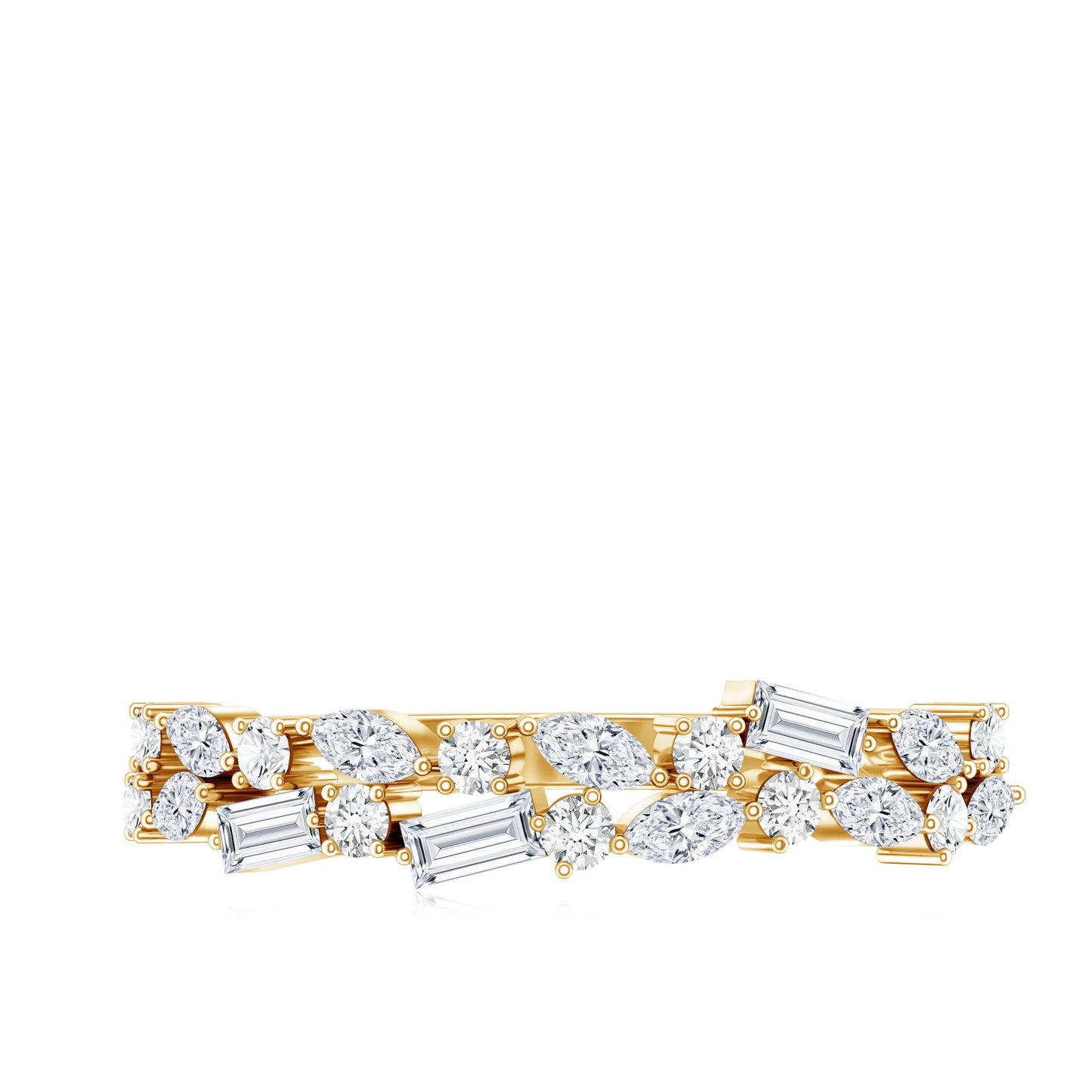 Real Diamond Half Eternity Band Ring
