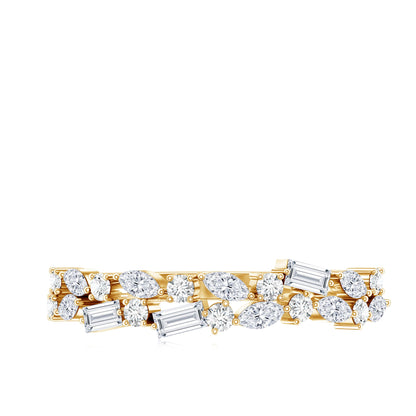 Real Diamond Half Eternity Band Ring