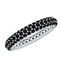 Certified Lab Grown Black Diamond Eternity Band Ring for Women