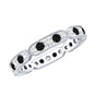 Classic Black Onyx and Diamond Eternity Band Ring