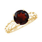 2.3 Carat Natural Garnet Filigree Engagement Ring with Certificate