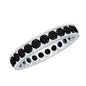 Channel Set Black Spinel Eternity Ring