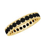 Channel Set Black Spinel Eternity Ring