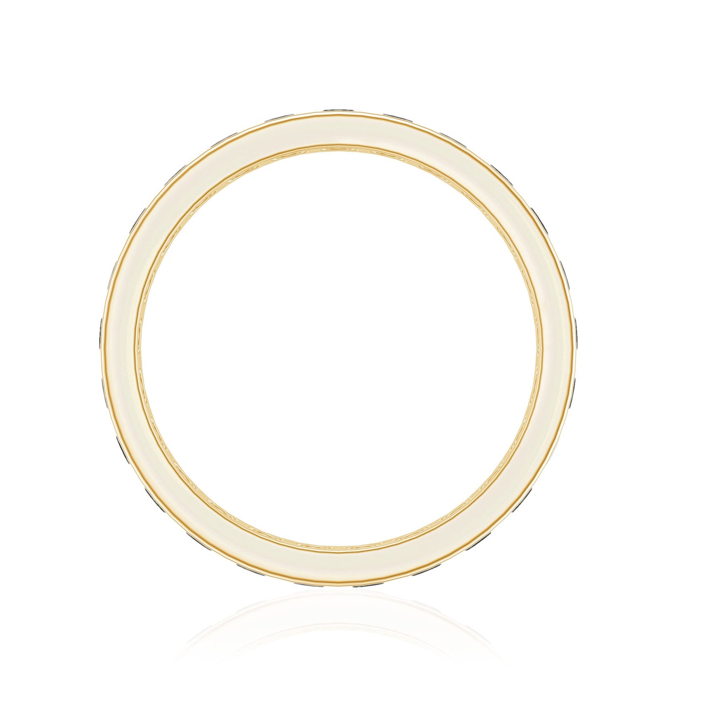 Channel Set Black Spinel Eternity Ring