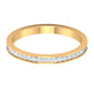 Natural Diamond Half Eternity Stackable Ring for Women