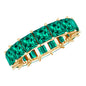Princess Cut Lab Created Emerald Full Eternity Band
