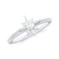 Natural Diamond Starburst Ring for Promise