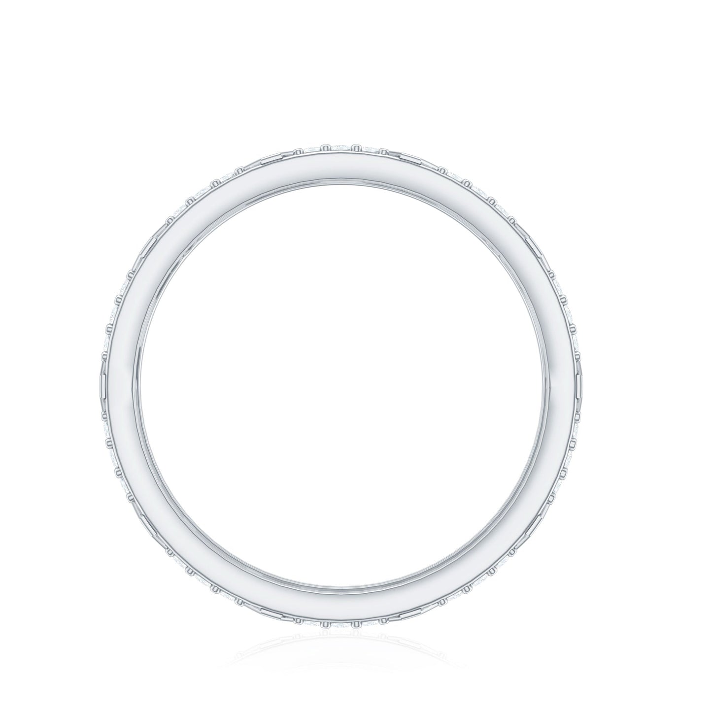 Natural Diamond Wide Wedding Band for Women