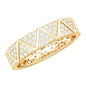 Natural Diamond Wide Wedding Band for Women