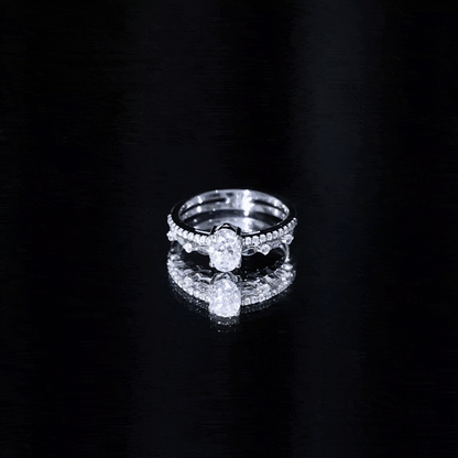 Oval Cut Moissanite Engagement Ring For Women