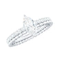 Marquise Cut Moissanite Solitaire Engagement Ring