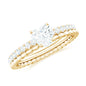 Heart Shape Moissanite Designer Engagement Ring for Women