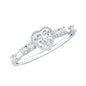 Heart Shaped Moissanite Pre Engagement Ring