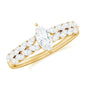 Marquise Cut Moissanite Solitaire Braided Engagement Ring