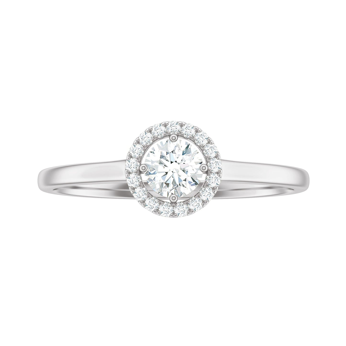 Natural 0.25 Carat Diamond Promise Ring with Certificate