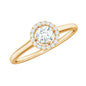 Natural 0.25 Carat Diamond Promise Ring with Certificate