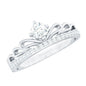 Certified Round Diamond Crown Ring