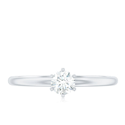 Solitaire Round Diamond Promise Ring