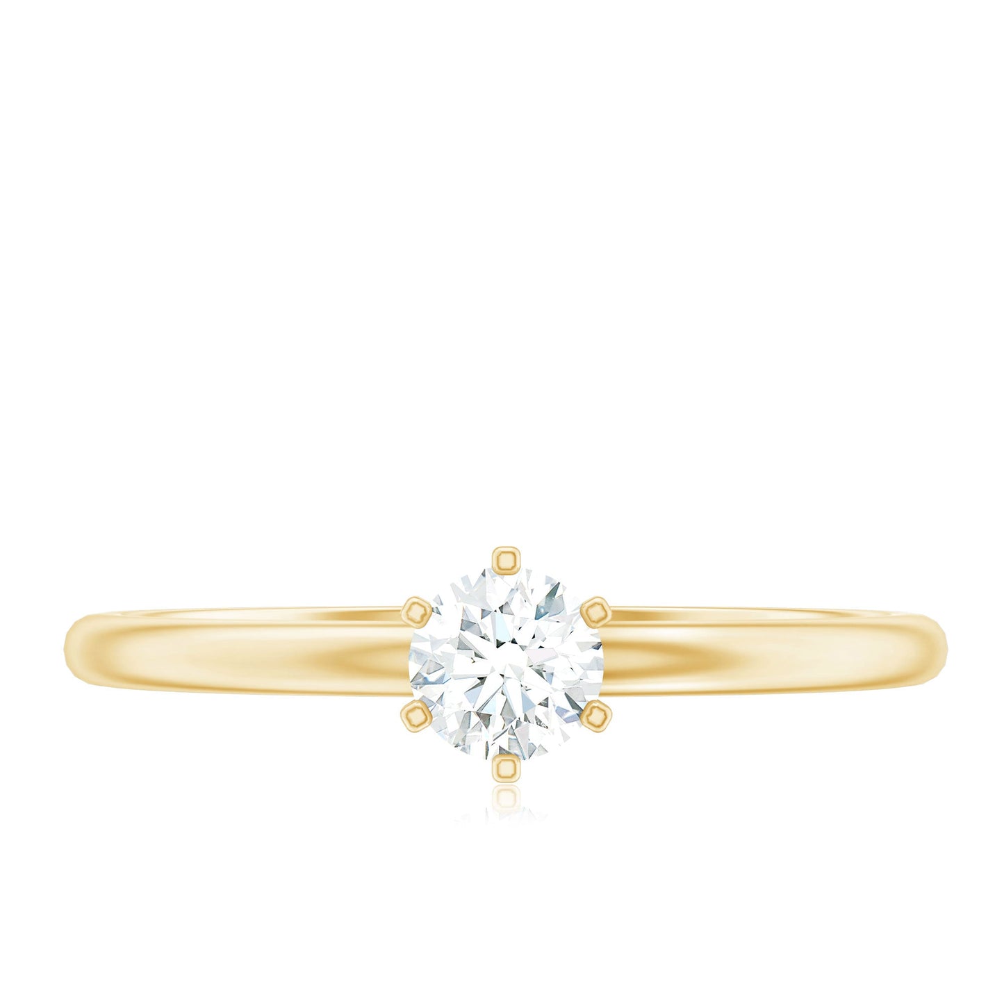 Solitaire Round Diamond Promise Ring