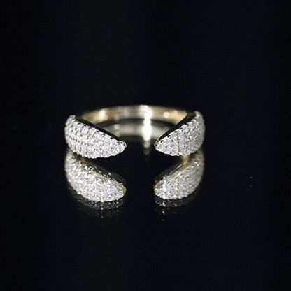 Certified Pave Set Moissanite Ring Enhancer