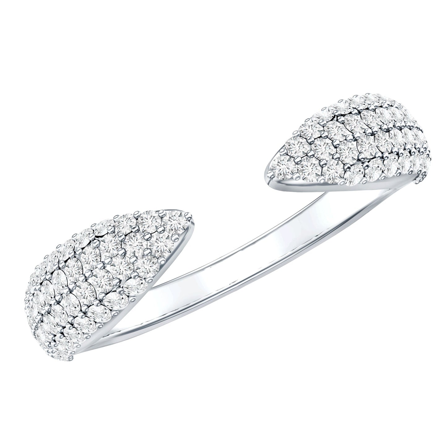 Certified Pave Set Moissanite Ring Enhancer