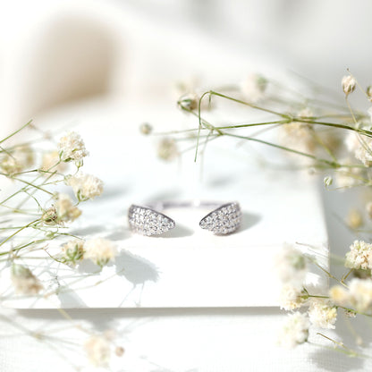 Certified Pave Set Moissanite Ring Enhancer