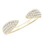 Certified Pave Set Moissanite Ring Enhancer