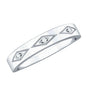 Certified Three Diamond Wedding Band Ring