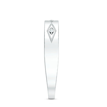 Certified Three Diamond Wedding Band Ring
